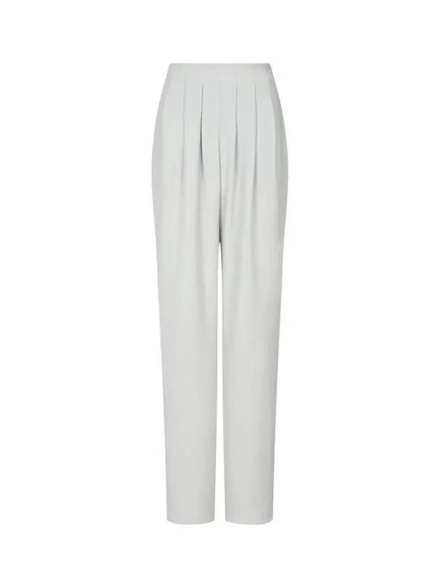 Women s Pleated Bandless Pants Light Gray - EMPORIO ARMANI - BALAAN 1