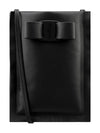 Salvatore Viva Bow Phone Case Black - SALVATORE FERRAGAMO - BALAAN.