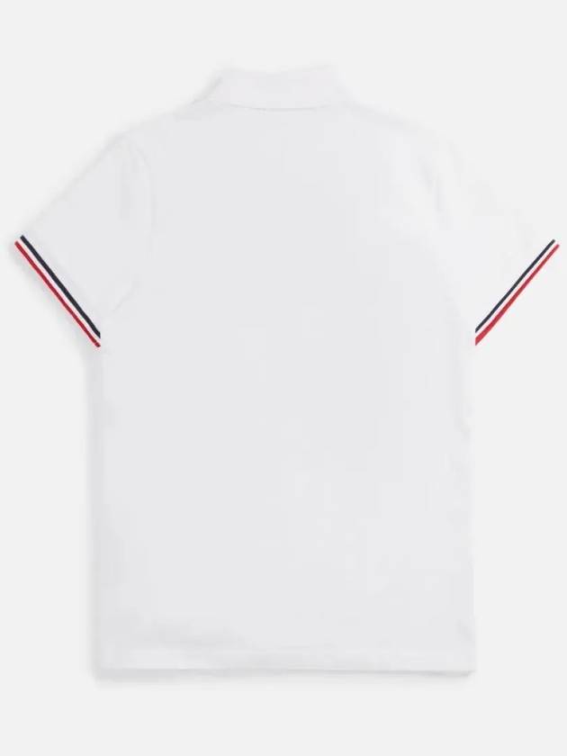 Patch logo polo t shirt optical white 8A00015 899UR 002 - MONCLER - BALAAN 2