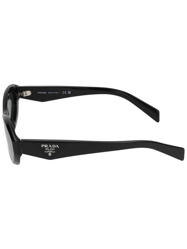 Eyewear Oval Frame Sunglasses Black - PRADA - BALAAN 4