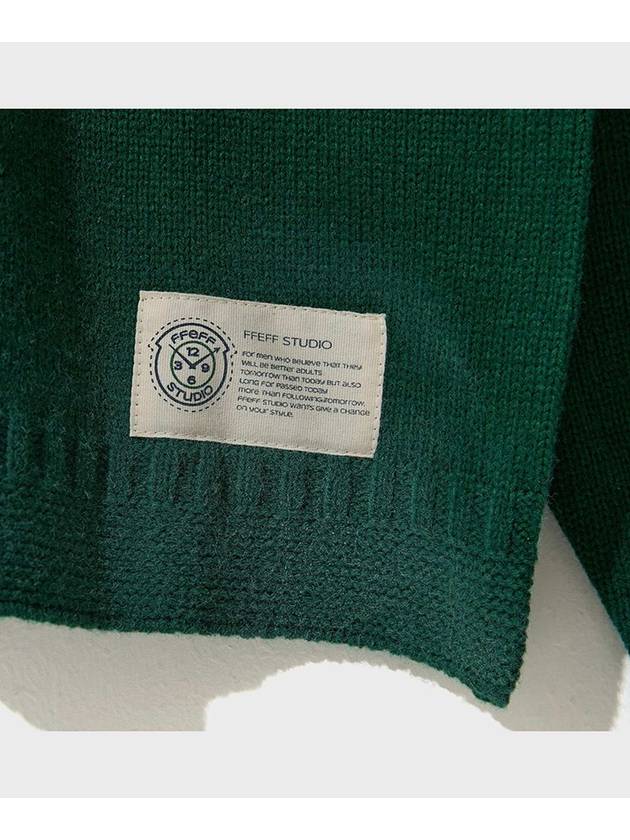 Vintage Washed Eprogo Round Pullover Green - FFEFF STUDIO - BALAAN 9