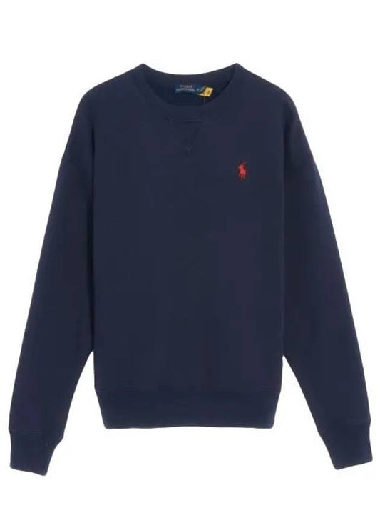 Pony Logo Embroidered Sweatshirt Navy - POLO RALPH LAUREN - BALAAN.