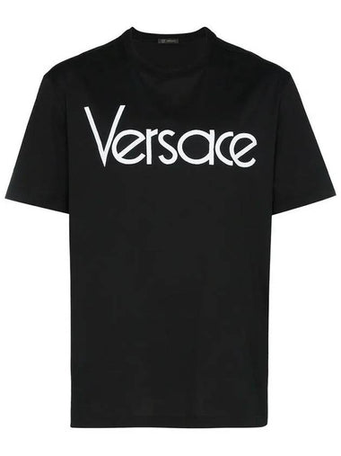 Logo TShirt Black A79331 A201952 A99C - VERSACE - BALAAN 1