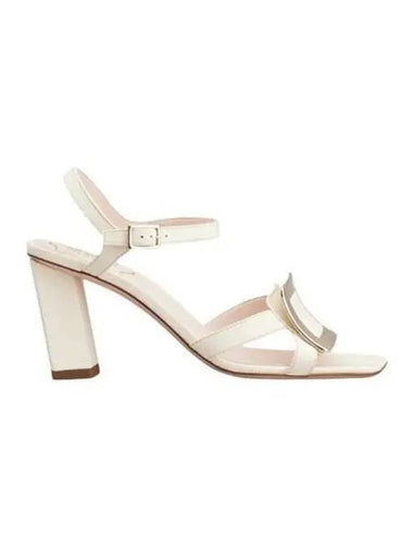 Roger Vivier Women s Metal Buckle Sandals White RVW6963515091T - ROGER VIVIER - BALAAN 1