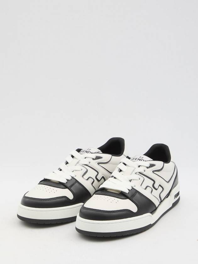 Match Low Top Sneakers Black - FENDI - BALAAN 3