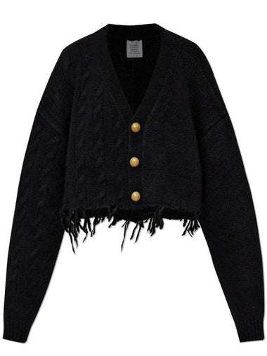 VETEMENTS Wool Cardigan, Women's, Black - VETEMENTS - BALAAN 1