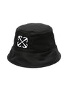 Arrow Embroidered Bucket Hat Black - OFF WHITE - BALAAN 1