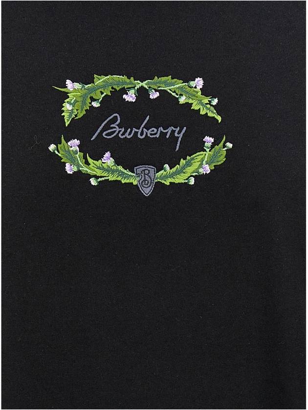 Burberry Logo Embroidery T-Shirt - BURBERRY - BALAAN 4