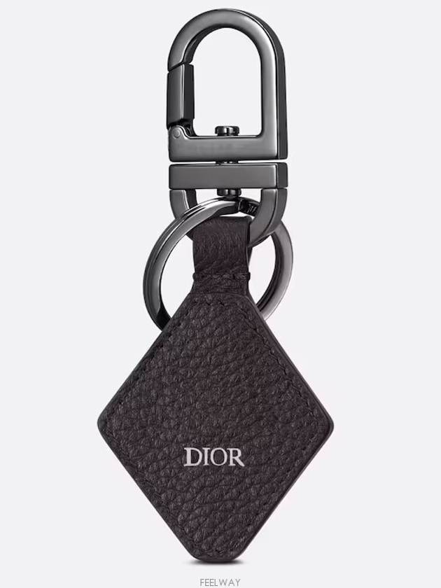 CD Diamond Signature Key Holder Black - DIOR - BALAAN 3