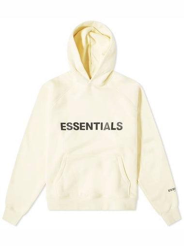 Logo Print Hoodie Cream - FEAR OF GOD ESSENTIALS - BALAAN 1