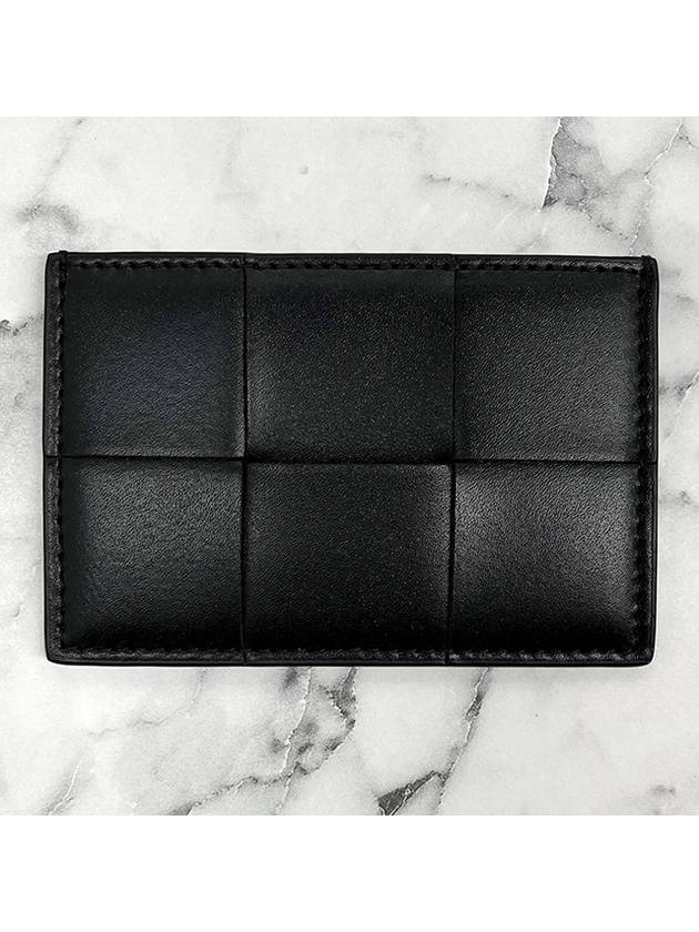 Intrecciato Cassette Card Wallet Black - BOTTEGA VENETA - BALAAN 4