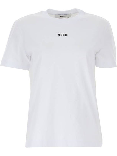 Micro Logo Short Sleeve T-Shirt White - MSGM - BALAAN 2