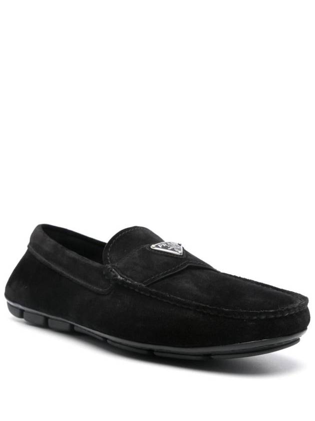 suede driving shoes black - PRADA - BALAAN 3