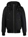 Ballistic Hooded Down Bomber Padding Black - MOOSE KNUCKLES - BALAAN 2