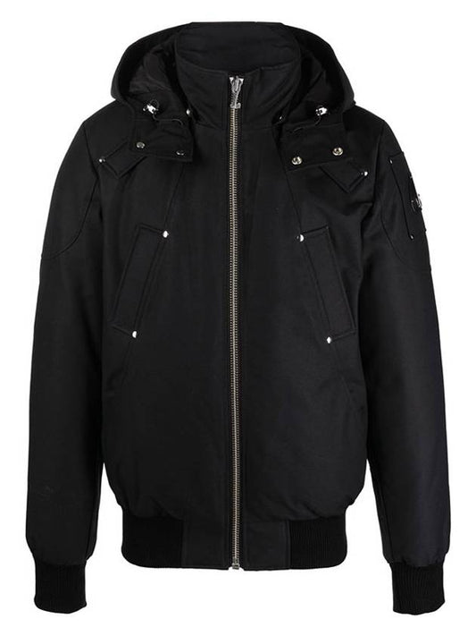 Ballistic Hooded Down Bomber Padding Black - MOOSE KNUCKLES - BALAAN 2