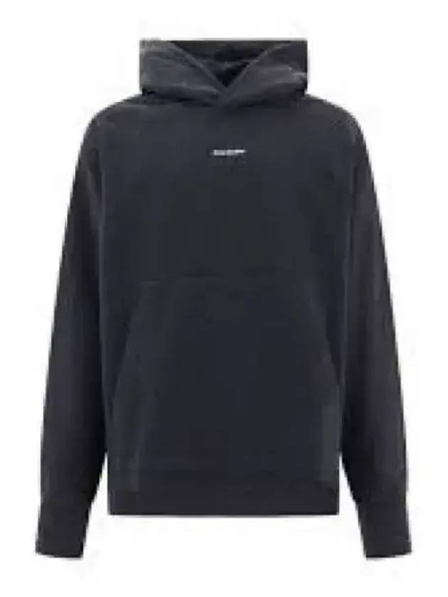 Logo Print Oversized Fit Hoodie Black - ACNE STUDIOS - BALAAN 2