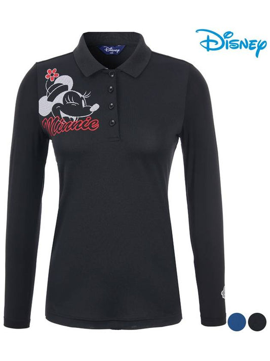 Basic PK Long Sleeve Collar T-Shirt DL1LTS007 - DISNEY GOLF - BALAAN 1