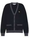 Baby Fox Patch Regular Cardigan Black - MAISON KITSUNE - BALAAN 2