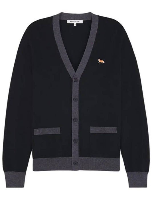 Baby Fox Patch Regular Cardigan Black - MAISON KITSUNE - BALAAN 2