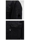 Lens Wappen Oversized Shirt Hooded Anorak Black - CP COMPANY - BALAAN 7