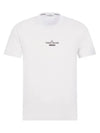 Men's Logo Short Sleeve T-Shirt White - STONE ISLAND - BALAAN.