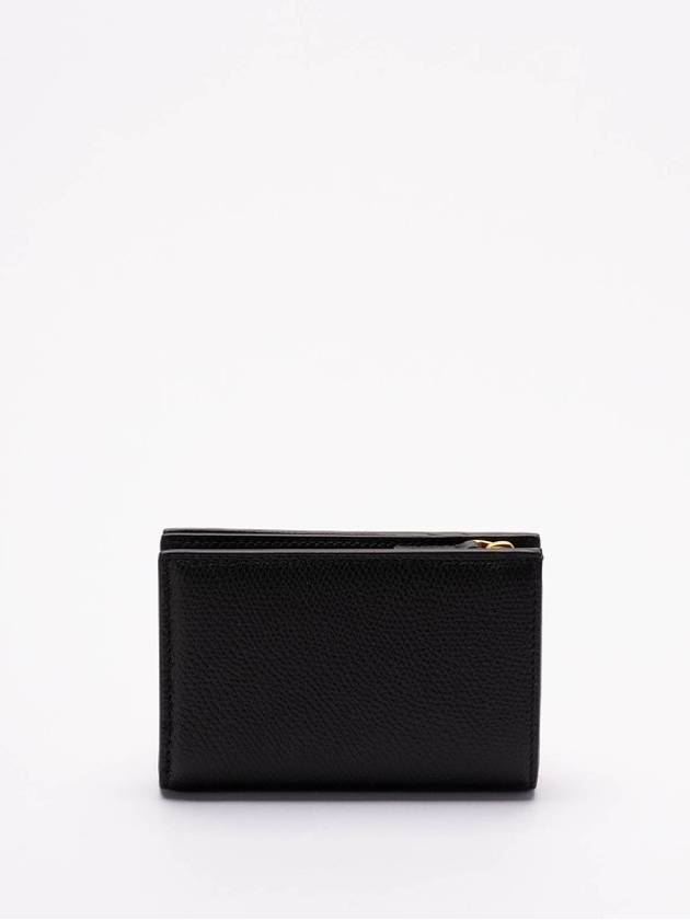 Garavani V Logo Signature Half Wallet Black - VALENTINO - BALAAN 3