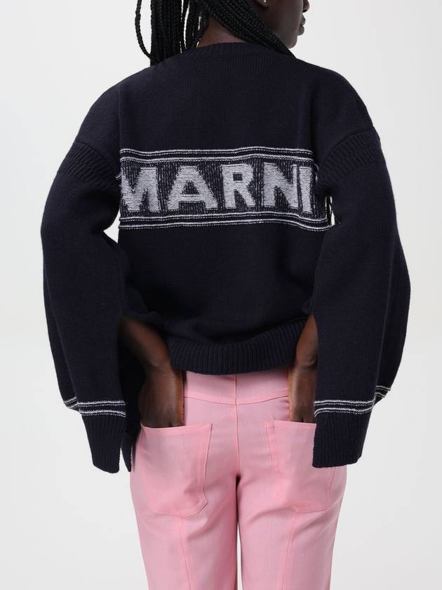 Cardigan di lana con logo posteriore Marni - MARNI - BALAAN 5