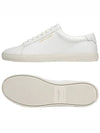 Men's Andy Leather Low Top Sneakers White - SAINT LAURENT - BALAAN 3