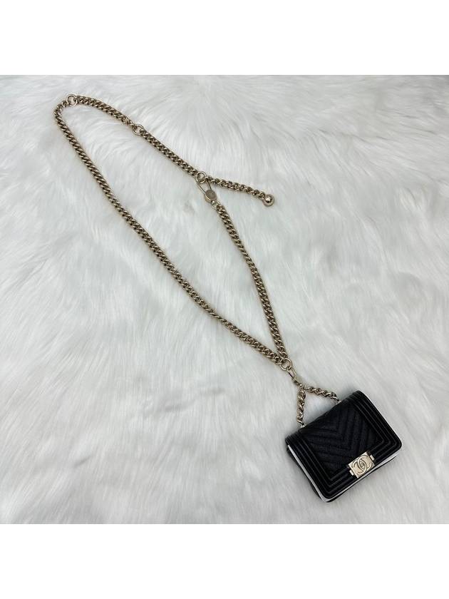 Mini bag boy belt bag women's hip bag micro bag caviar black - CHANEL - BALAAN 7