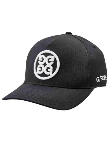 Circle G Logo Snapback Cap Golf Hat Onyx Black G4AC0H02 ONXY - G/FORE - BALAAN 1