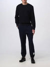 Seersucker Loopback 4 Bar Crew Neck Sweatshirt Navy - THOM BROWNE - BALAAN 7