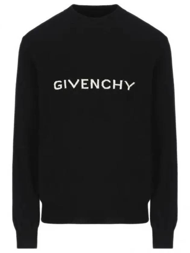 Logo Wool Knit Top Black - GIVENCHY - BALAAN 2