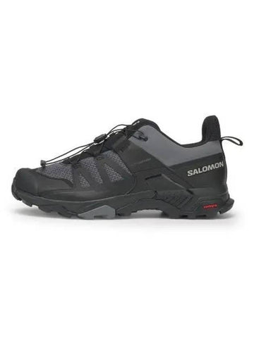 X Ultra 4 Low Top Sneakers Quiet Shade Black - SALOMON - BALAAN 1