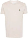 ORB Logo Cotton Short Sleeve T-Shirt Birch - VIVIENNE WESTWOOD - BALAAN 2