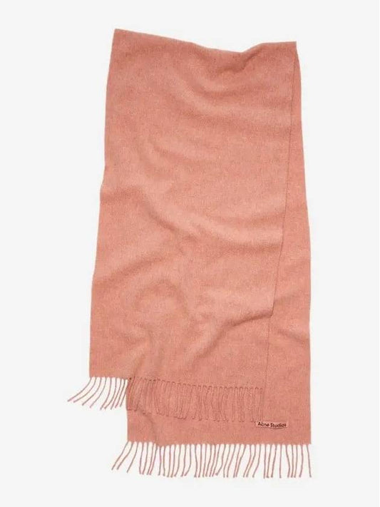 Wool Fringe Scarf Rose Melange - ACNE STUDIOS - BALAAN 2