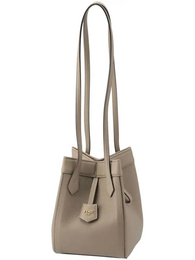 Origami Mini Bucket Bag Dove Grey - FENDI - BALAAN 2