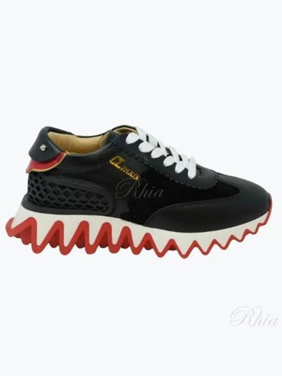 Loubi Shark Low Top Sneakers Black Red - CHRISTIAN LOUBOUTIN - BALAAN 2