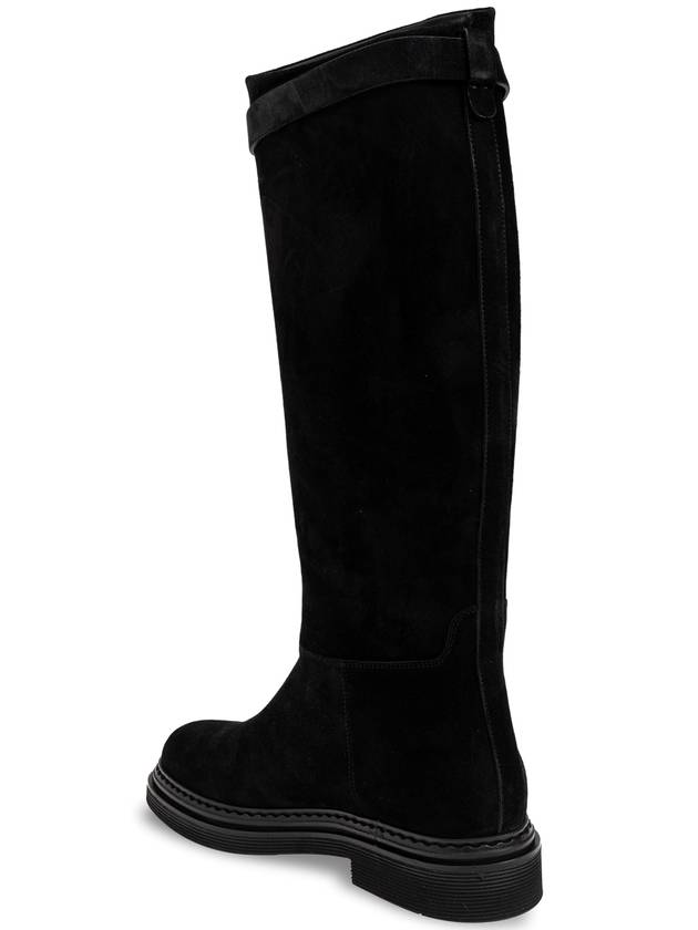 Dolce & Gabbana Suede Over-the-knee Boots, Women's, Black - DOLCE&GABBANA - BALAAN 5