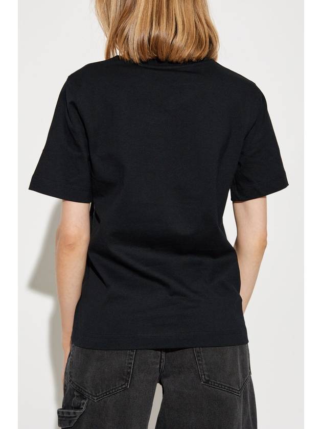 Burberry Cotton T-shirt, Women's, Black - BURBERRY - BALAAN 4