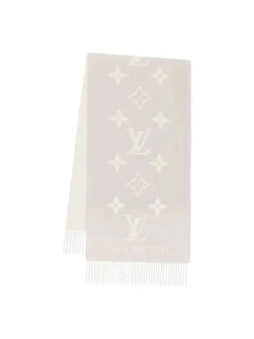 Reykjavik Monogram Cashmere Scarf Grey - LOUIS VUITTON - BALAAN 1