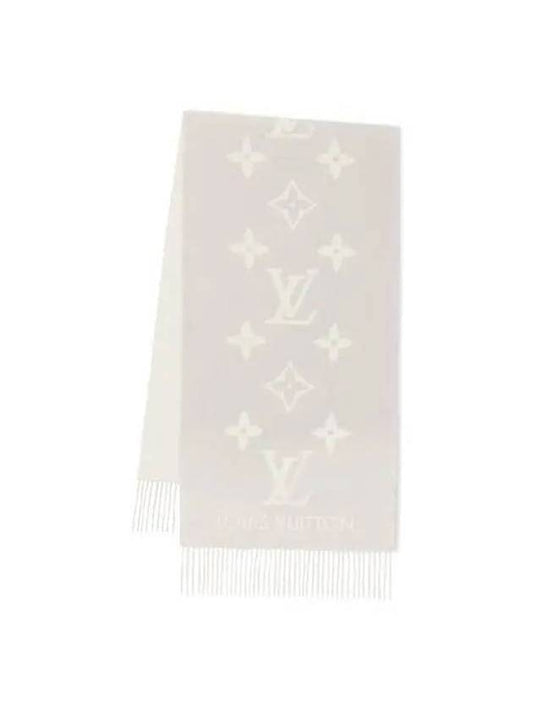 Reykjavik Monogram Cashmere Scarf Gray - LOUIS VUITTON - BALAAN 1