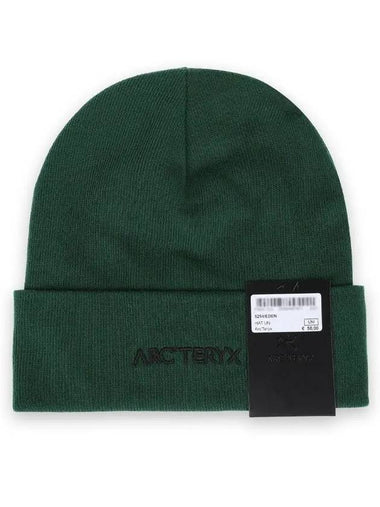 Embroidered Logo Beanie Dark Green - ARC'TERYX - BALAAN 1