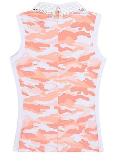 C23MTS014W Camo Lace Top Peach - CHUCUCHU - BALAAN 2