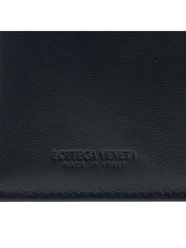 Intrecciato Leather Key Holder Black - BOTTEGA VENETA - BALAAN 8