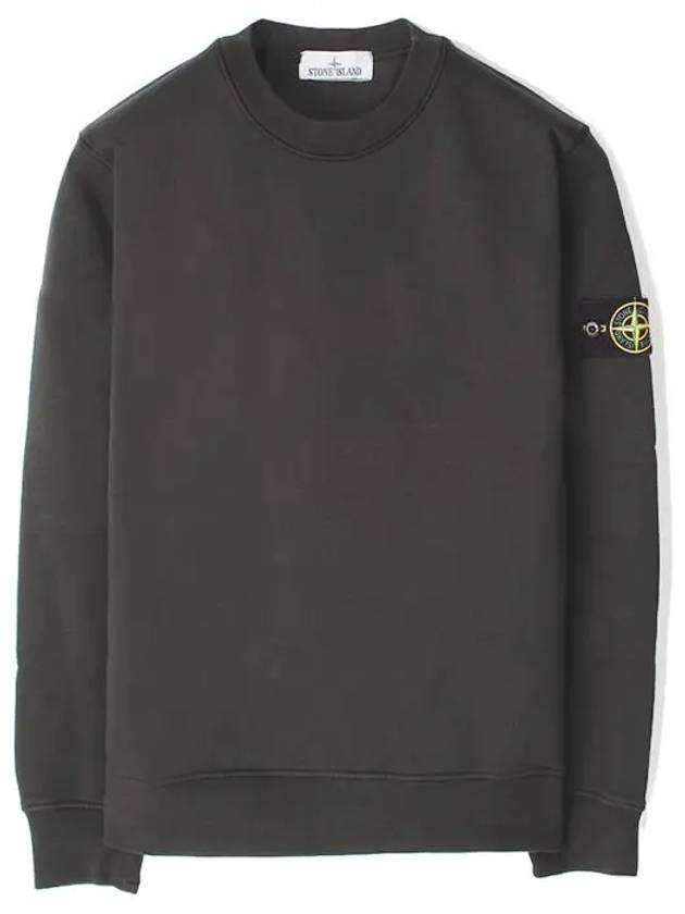 Organic Cotton Fleece Sweatshirt Grey - STONE ISLAND - BALAAN 2