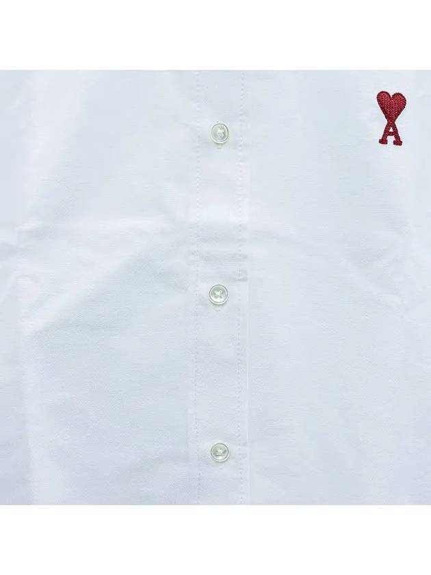 De Coech Long Sleeve Shirt White - AMI - BALAAN 4