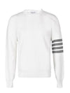 4 Bar Armband Milano Stitch Knit Top White - THOM BROWNE - BALAAN 3