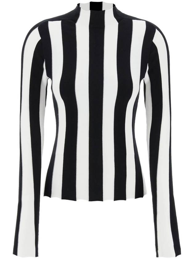 ridley striped funnel-neck sweater - INTERIOR - BALAAN 1