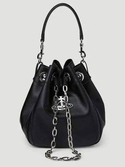 Chrissy Medium Bucket Bag Black - VIVIENNE WESTWOOD - BALAAN 2