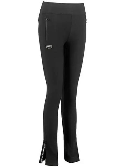 Arona Side Logo Slit LeGGings Black - DUVETICA - BALAAN 2